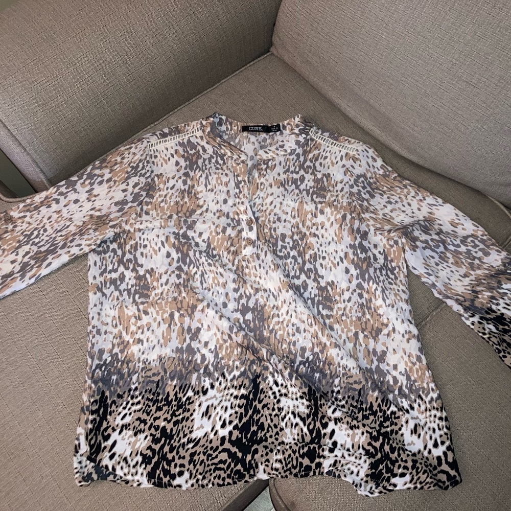 Cheetah Print-ish Blouse